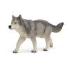 PAPO Wild Animal Kingdom Grey Wolf Toy Figure, Three Years or Above, Grey (53012)