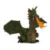 PAPO The Enchanted World Green Winged Dragon with Flame Toy Figure, Three Years or Above, Green (39025)