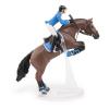 PAPO Horse and Ponies Jumping Horse with Riding Girl Toy Figure, Three Years or Above, Multi-colour (51560)