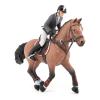 PAPO Horse and Ponies Competition Horse with Rider Toy Figure, Three Years or Above, Multi-colour (51561)