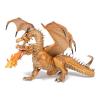 PAPO Fantasy World Gold Two Headed Dragon Toy Figure, Three Years or Above, Gold (38938)