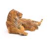 PAPO Wild Animal Kingdom Lying Tigress Nursing Toy Figure, Three Years or Above, Multi-colour (50156)