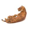 PAPO Wild Animal Kingdom Lying Tigress Nursing Toy Figure, Three Years or Above, Multi-colour (50156)