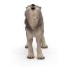 PAPO Wild Animal Kingdom Howling Wolf Toy Figure, Three Years or Above, Grey (50171)