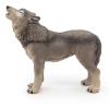 PAPO Wild Animal Kingdom Howling Wolf Toy Figure, Three Years or Above, Grey (50171)