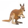 PAPO Wild Animal Kingdom Kangaroo with Joey Toy Figure, Three Years or Above, Brown (50188)