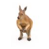 PAPO Wild Animal Kingdom Kangaroo with Joey Toy Figure, Three Years or Above, Brown (50188)