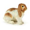 PAPO Farmyard Friends Lop Rabbit Toy Figure, Three Years or Above, Brown/White (51173)