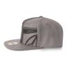 STAR WARS The Mandalorian Bounty Hunter Helmet Novelty Cap, Grey/Black (NH837124STW)