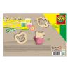 SES CREATIVE Eco Dough with Wooden Tools Set, 3 Years and Above (24917)