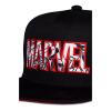 MARVEL COMICS Logo Snapback Baseball Cap, Black/Red (SB422475MVL)