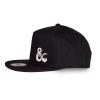 HASBRO Dungeons & Dragons Logo Snapback Baseball Cap, Black (SB157042HSB)
