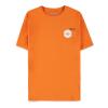 POKEMON Charizard Train Battle Repeat T-Shirt, Male, Large, Orange (TS454175POK-L)