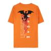 POKEMON Charizard Train Battle Repeat T-Shirt, Male, Large, Orange (TS454175POK-L)