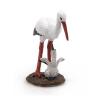 PAPO Wild Animal Kingdom Stork and Baby Stork Toy Figure, Three Years or Above, White/Black (50159)