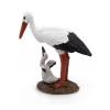 PAPO Wild Animal Kingdom Stork and Baby Stork Toy Figure, Three Years or Above, White/Black (50159)