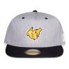 POKEMON Pika Pixelated Snapback Baseball Cap, Grey/Black (SB687265POK)