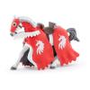 PAPO Fantasy World Horse of Unicorn Knight with Spear Toy Figure, 3 Years or Above, Red/White (39781)