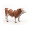 PAPO Farmyard Friends Simmental Bull Toy Figure, 3 Years or Above, Brown/White (51142)