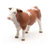 PAPO Farmyard Friends Simmental Bull Toy Figure, 3 Years or Above, Brown/White (51142)