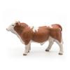 PAPO Farmyard Friends Simmental Bull Toy Figure, 3 Years or Above, Brown/White (51142)