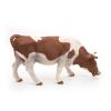 PAPO Farmyard Friends Grazing Simmental Cow Toy Figure, 10 Months or Above, Brown/White (51147)