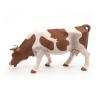 PAPO Farmyard Friends Grazing Simmental Cow Toy Figure, 10 Months or Above, Brown/White (51147)