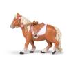 PAPO Horses and Ponies Shetland Pony with Saddle Toy Figure, 3 Years or Above, Brown/White (51559)