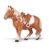 PAPO Horses and Ponies Shetland Pony with Saddle Toy Figure, 3 Years or Above, Brown/White (51559)