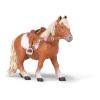 PAPO Horses and Ponies Shetland Pony with Saddle Toy Figure, 3 Years or Above, Brown/White (51559)