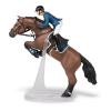 PAPO Horses and Ponies Jumping Horse and Horseman Toy Figure, 3 Years or Above, Multi-colour (51562)