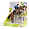 PAPO Horses and Ponies Jumping Horse and Horseman Toy Figure, 3 Years or Above, Multi-colour (51562)