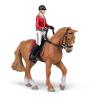 PAPO Horses and Ponies Walking Horse and Horsewoman Toy Figure, 3 Years or Above, Multi-colour (51564)