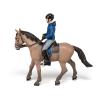 PAPO Horses and Ponies Walking Horse and Horseman Toy Figure, 3 Years or Above, Multi-colour (51565)