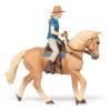 PAPO Horses and Ponies Cowgirl and Her Horse Toy Figure, 3 Years or Above, Multi-colour (51566)