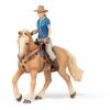 PAPO Horses and Ponies Cowgirl and Her Horse Toy Figure, 3 Years or Above, Multi-colour (51566)