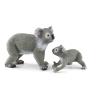 SCHLEICH Wild Life Koala Mother and Baby Toy Figure Set, 3 to 8 Years, Grey (42566)