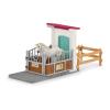 SCHLEICH Horse Club Horse Stall Extension Toy Playset, 5 to 12 Years, Multi-colour (42569)