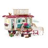 SCHLEICH Horse Club Caravan for Secret Club Meetings Toy Playset, 5 to 12 Years, Multi-colour (42593)