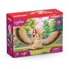 SCHLEICH Bayala Fairy in Flight on Glam-Owl Toy Figure, 5 to 12 Years, Multi-colour (70789)