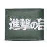 ATTACK ON TITAN Scout Regiment Logo Bi-Fold Wallet, Male, Green (MW078560ATT)