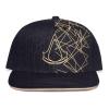 ASSASSIN'S CREED Gold Crest Logo with Graphic Print Snapback Baseball Cap, Black/Gold (SB622046ASC)