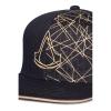 ASSASSIN'S CREED Gold Crest Logo with Graphic Print Snapback Baseball Cap, Black/Gold (SB622046ASC)