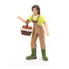 PAPO Farmyard Friends Woman Farmer with Basket Toy Figure, 3 Years or Above, Multi-colour (39219)