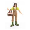 PAPO Farmyard Friends Woman Farmer with Basket Toy Figure, 3 Years or Above, Multi-colour (39219)