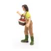 PAPO Farmyard Friends Woman Farmer with Basket Toy Figure, 3 Years or Above, Multi-colour (39219)