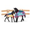 SCHLEICH Horse Club Horse Box with Mare and Foal Toy Playset, 5 to 12 Years, Multi-colour (42611)