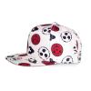 NARUTO SHIPPUDEN Symbols Pattern All-over Print Snapback Baseball Cap, White/Black (SB776541NRS)