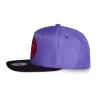 NARUTO SHIPPUDEN Sasuke Symbol Patch Snapback Baseball Cap, Purple/Black (SB183526NRT)