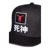 DEATH NOTE Ryuk Silhouette Patch Shinigami Denim Snapback Baseball Cap, Dark Grey/Grey (SB807623DTH)